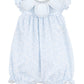 Sophie & Lucas Girls Blooms Petal Romper - Bow on Back - Blue