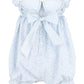 Sophie & Lucas Girls Blooms Petal Romper - Bow on Back - Blue
