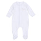 Magnolia Baby Vintage Stork Footie - Light Blue