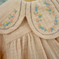 Sophie and Lucas Blush Embroidered Petal Collar Dress