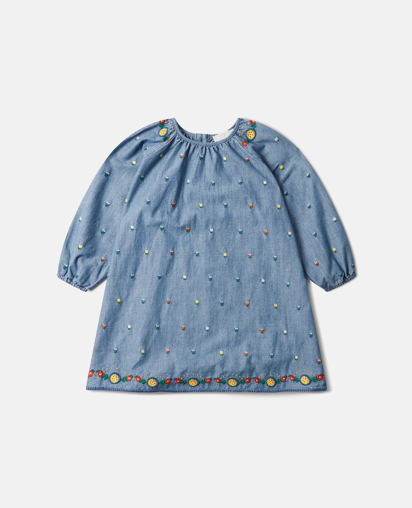 Stella McCartney Tulip Embroidered Chambray Dress