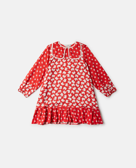 Stella McCartney Bird Print Twill Dress