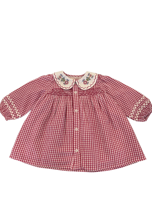 Louise Misha Embroidered Collar Dress