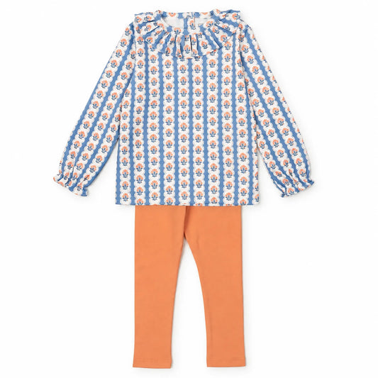 Lila and Hayes Blue and Orange Set