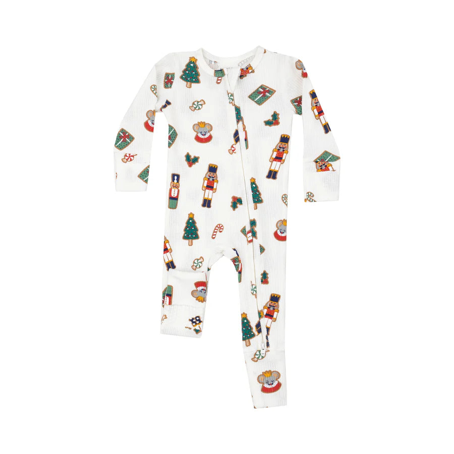 2 WAY ZIPPER ROMPER - NUTCRACKER CHRISTMAS COOKIES