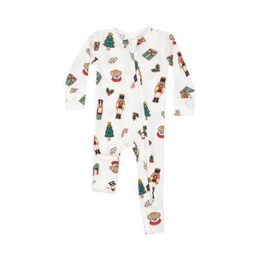 2 WAY ZIPPER ROMPER - NUTCRACKER CHRISTMAS COOKIES