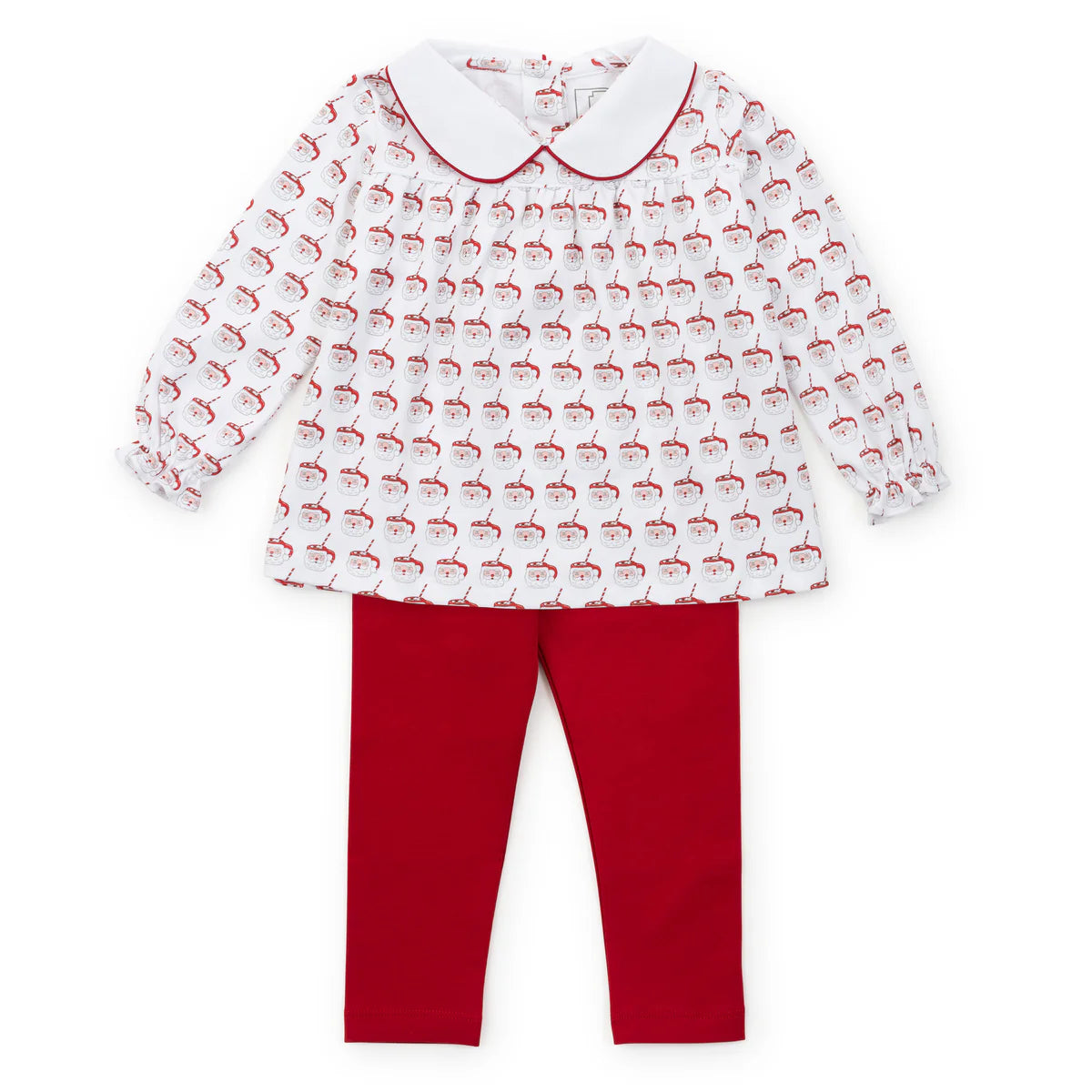 MORGAN SET GIRLS' LEGGING SET - HOT COCOA SANTA