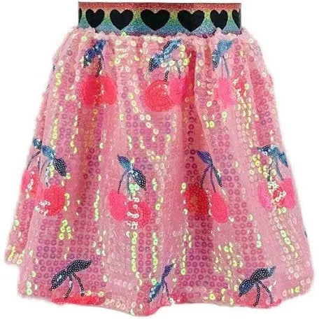 Cherry Sequin Skirt