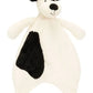 Jellycat Rufferty Black and White Puppy Comforter