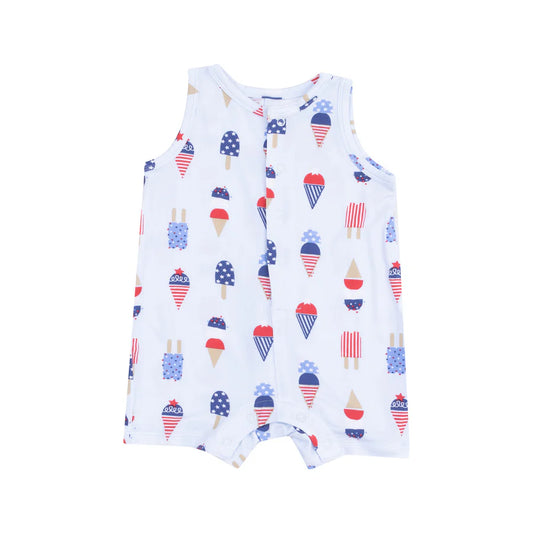 SLEEVELESS SHORTIE ROMPER- AMERICAN ICE CREAM