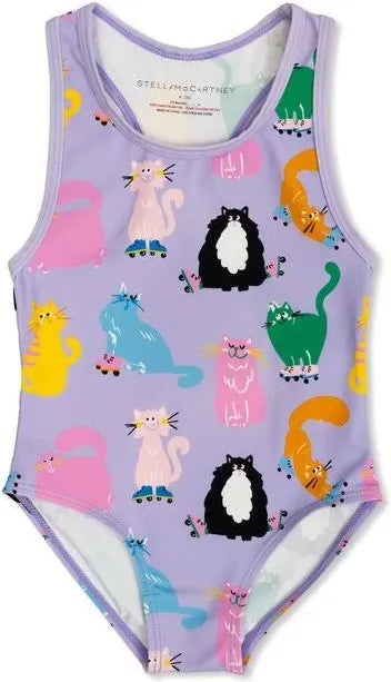 Stella McCartney cat print swimsuit