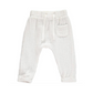 Grey/White Stripe Tee + White Gauze Pants Set