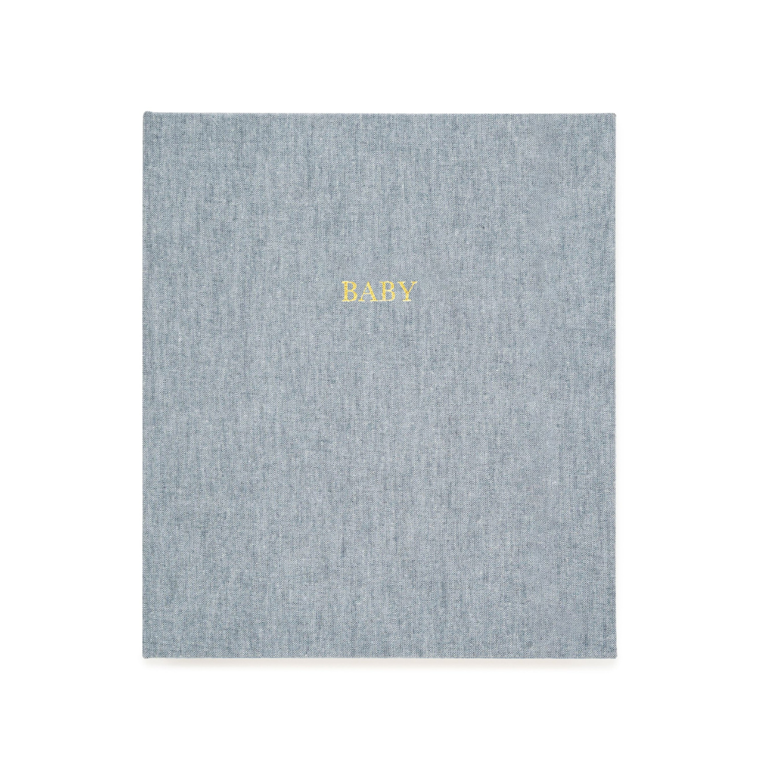 The Baby Book in Chambray