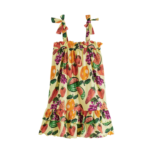 Printed Dress in Fruit Allover