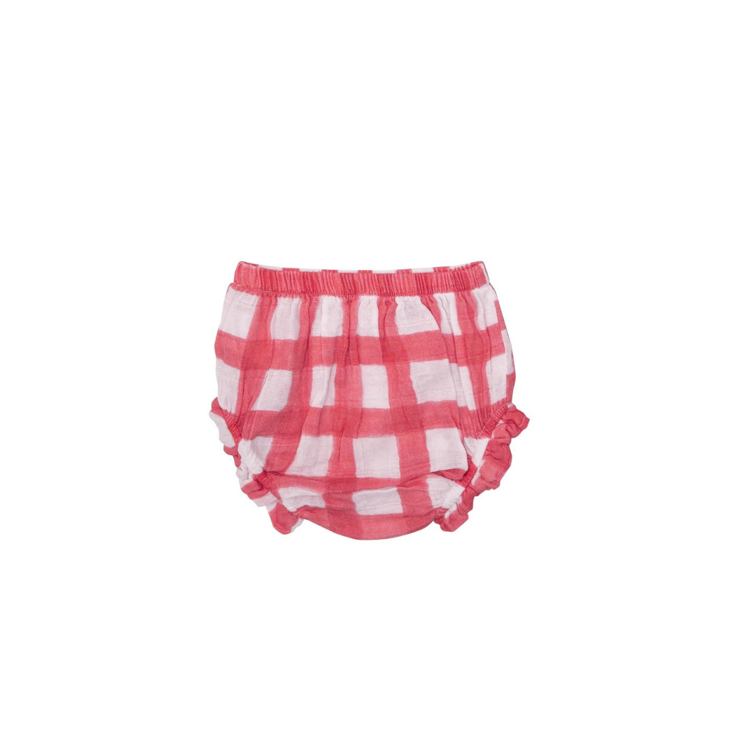 Painted Gingham Red Ruffle Top & Bloomer
