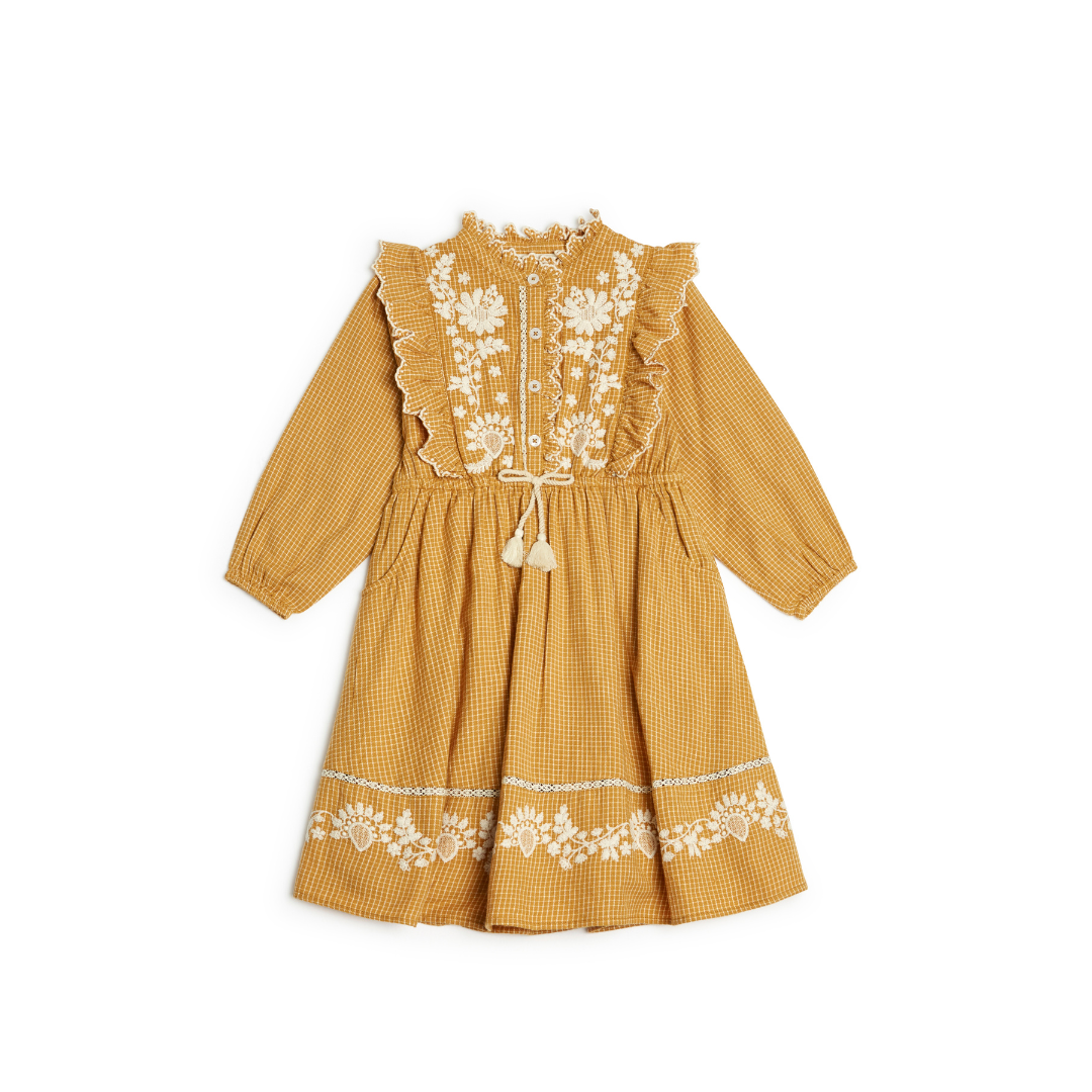 Andrana Dress in Cinnamon